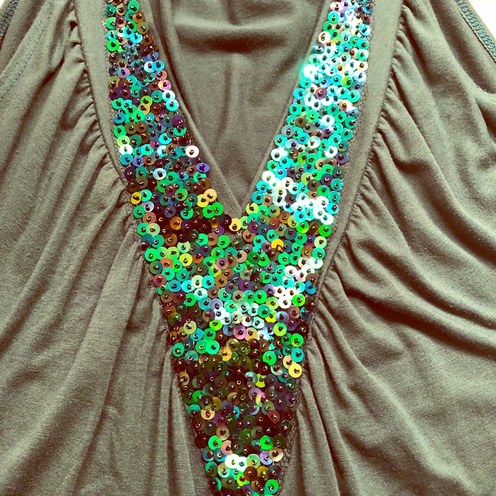 Dark Green Go Out Top
